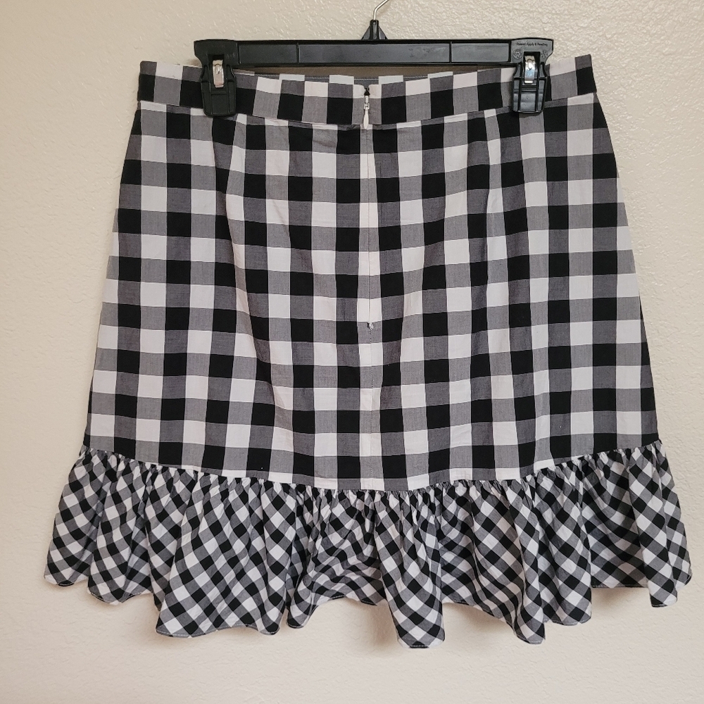 Gingham Ruffle Skirt | J.Crew - Picture 4 of 4